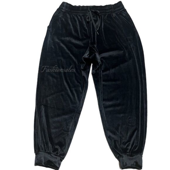 Victoria’s Secret Supersoft Cozy Velour Track Joggers pants  Black Xlarge - Picture 5 of 7